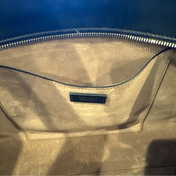 Jimmy Choo Diamond Cinch Top Handle Black Handbag - Picture 8 of 16